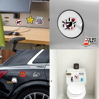 Funny Saying Sticker Pack - Snarky, Sarcastic Humor Vinyl Waterproof Meme Stickers