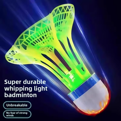 Glow LED Shuttlecock Set for Night Play