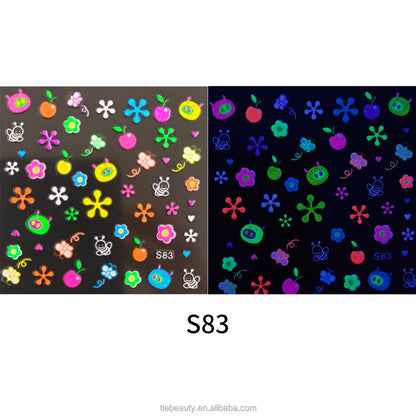 Glow In Dark Nail Stickers For Children