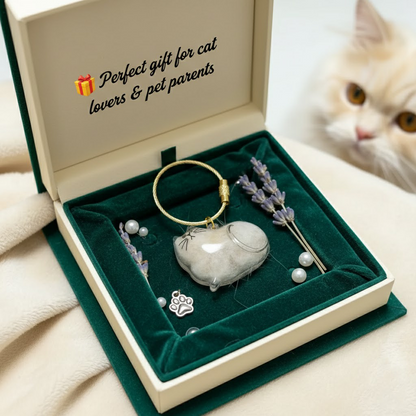 🐱 Cat Fur Keepsake Keychain 🐾